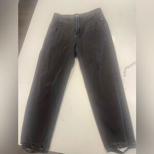 Stylish Black Distressed Jeans